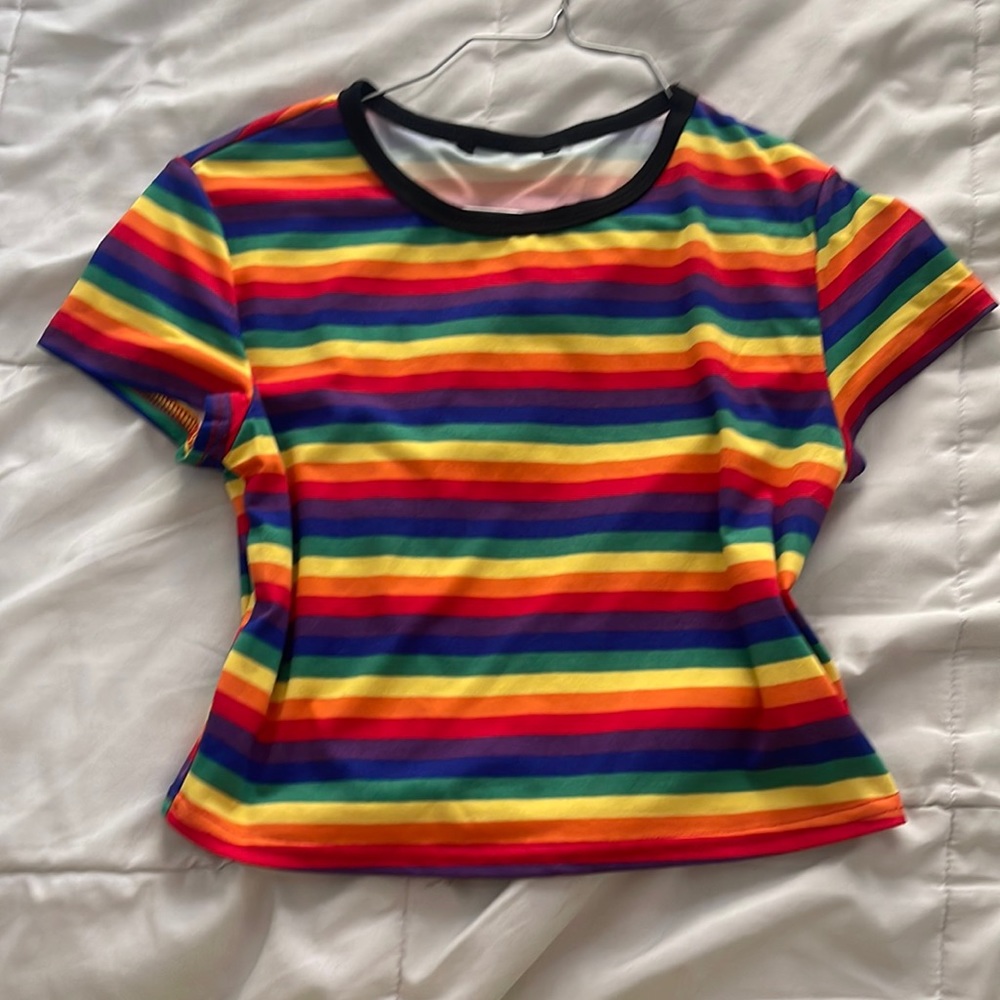 🤍Rainbow Stripe Top🤍